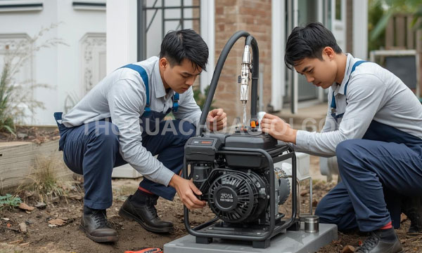 Thợ sửa máy bơm nước phường Hòa Bình