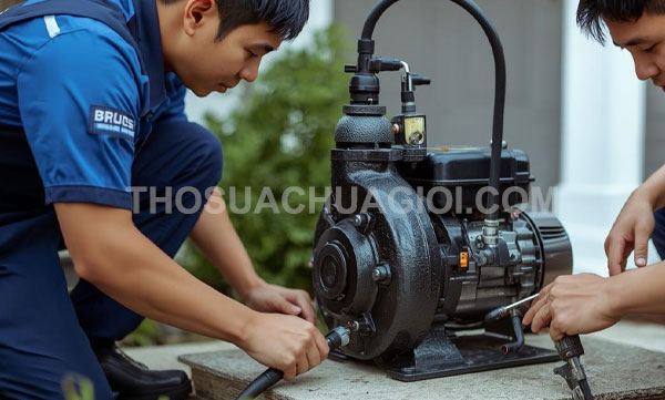 Thợ sửa máy bơm nước phường Vĩnh Hội