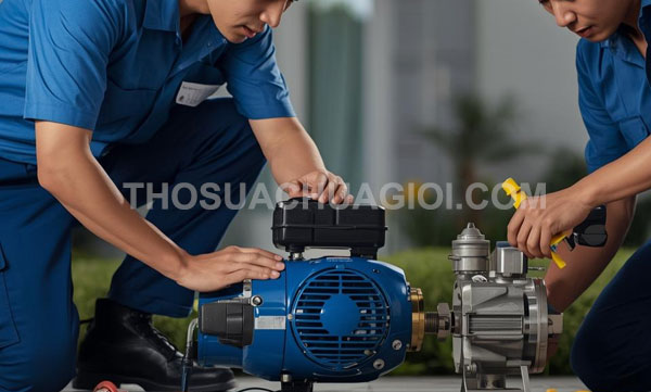 Thợ sửa máy bơm nước tại phường Bình Thới