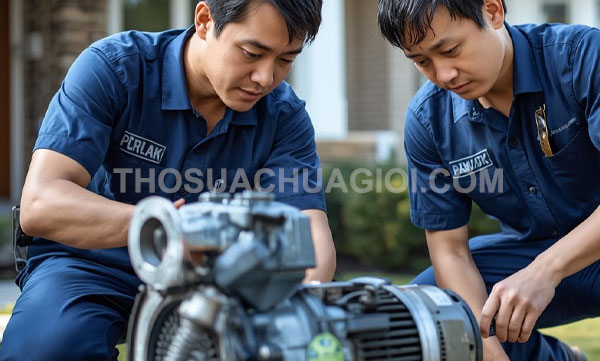 Thợ sửa máy bơm nước tại phường Hòa Bình