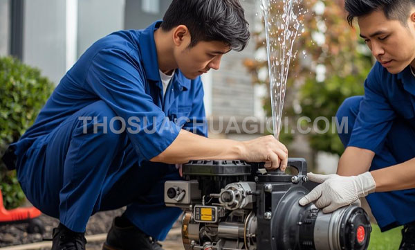 Thợ sửa máy bơm nước tại phường Phú Định