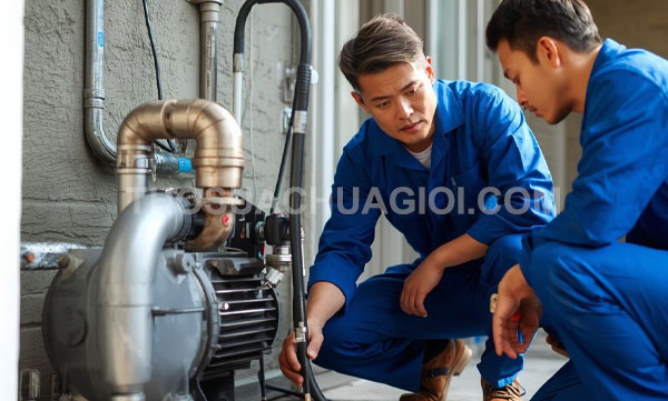 Thợ sửa máy bơm nước tại phường Phú Lâm