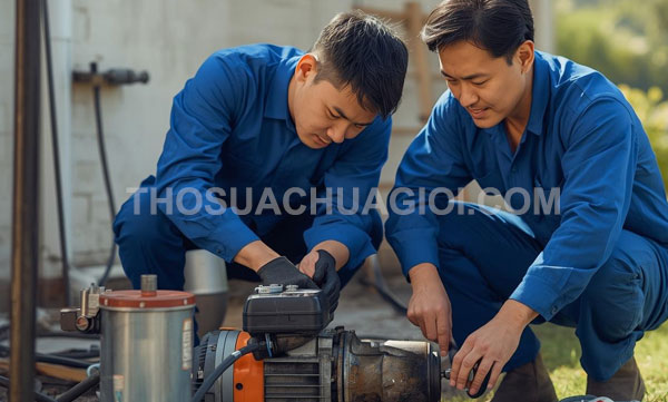 Thợ sửa máy bơm nước tại phường Vườn Lài