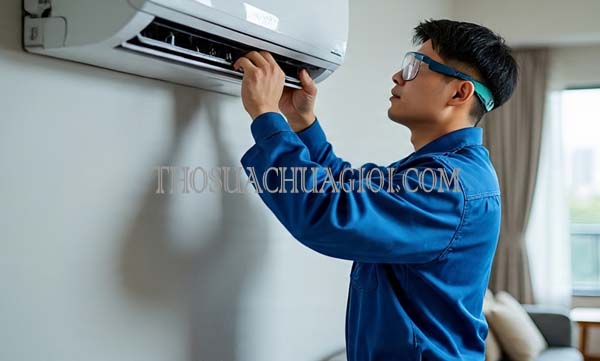thợ sửa máy lạnh tại chung cư hoàng anh gold house
