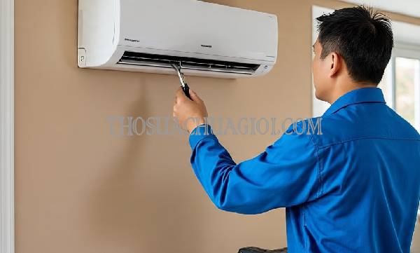 thợ sửa máy lạnh tại chung cư khải hoàn