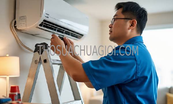 thợ sửa máy lạnh tại chung cư kỳ đồng tower