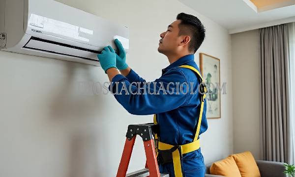 Thợ sửa máy lạnh tại chung cư Richmond City uy tín 15 phút đến nơi
