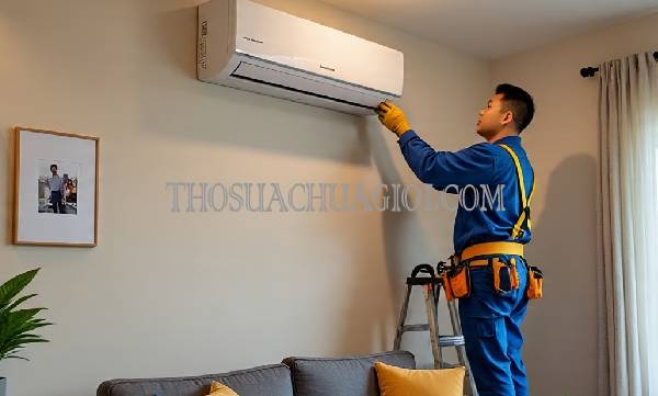 thợ sửa máy lạnh tại chung cư riviera point