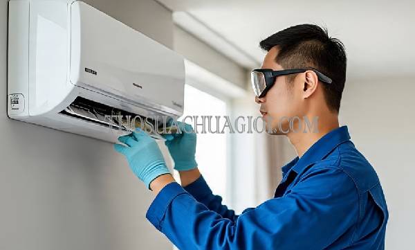thợ sửa máy lạnh tại chung cư angia star