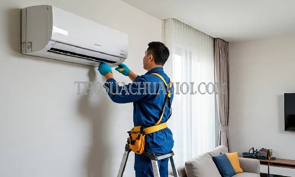 thợ sửa máy lạnh tại chung cư the everRich 1