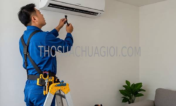 Thợ sửa máy lạnh tại chung cư First Home Thạnh Lộc