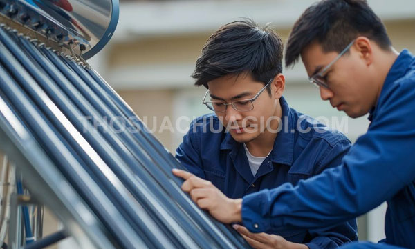 Thợ sửa máy nước nóng năng lượng mặt trời phường Hòa Hưng