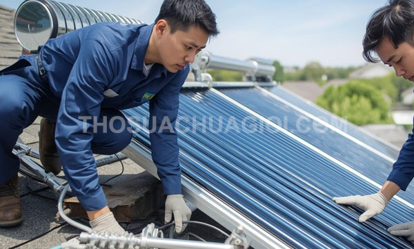 Thợ sửa máy nước nóng năng lượng mặt trời tại phường Bình Quới