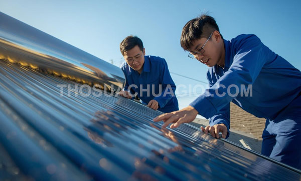 Thợ sửa máy nước nóng năng lượng mặt trời tại phường Đông Hưng Thuận