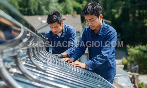 Thợ sửa máy nước nóng năng lượng mặt trời tại phường Sài Gòn