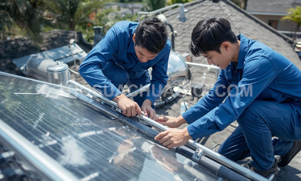 Thợ sửa máy nước nóng năng lượng mặt trời tại phường Vườn Lài