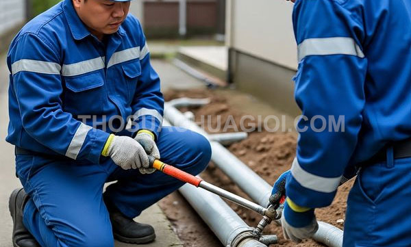 Thợ sửa ống nước tại phường Vườn Lài