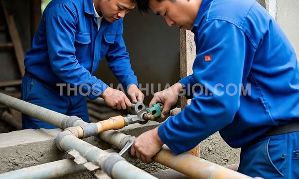 Thợ sửa ống nước xã Bình Mỹ