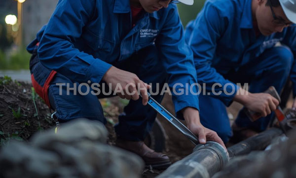Thợ sửa ống nước xã Hưng Long
