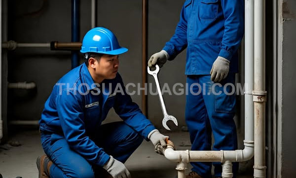 Thợ sửa ống nước xã Nhà Bè