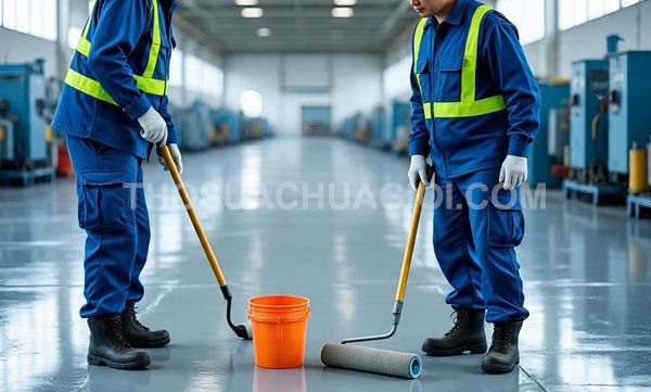 thợ Thi công sơn Epoxy phường Bình Trị Đông