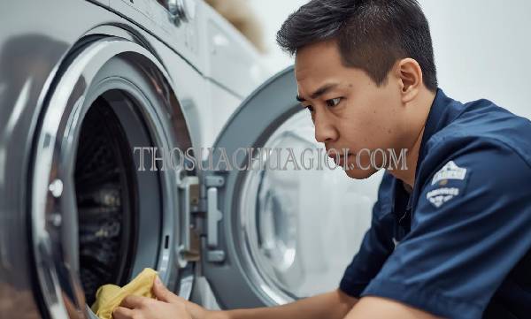 Thợ vệ sinh máy giặt tại Gò Công chất lượng 25 phút có