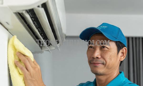 Thợ vệ sinh máy lạnh tại Bến Lức giá rẻ 20 phút có mặt