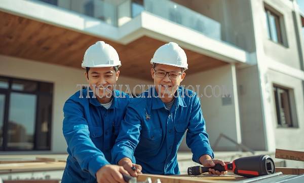 Thợ xây nhà xã Qui Đức cũ uy tín 15 phút đến nơi