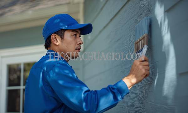 Thợ sơn nhà phường Bình Khánh cũ uy tín 15 phút đến nơi