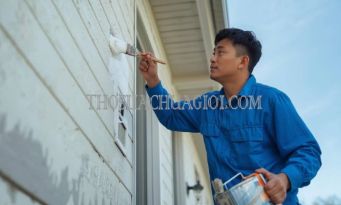 thợ sơn nhà xã hòa phú giá rẻ