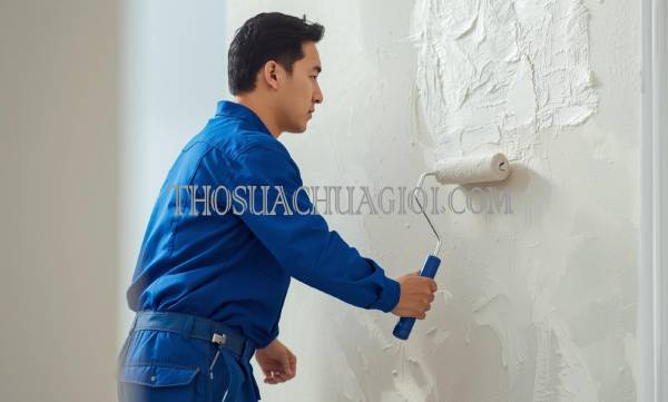 Thợ sơn nhà xã Lê Minh Xuân cũ uy tín 15 phút đến nơi