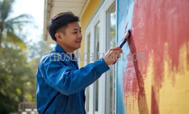 thợ sơn nhà xã phạm văn cội uy tín