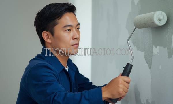 thợ sơn nhà xã qui đức