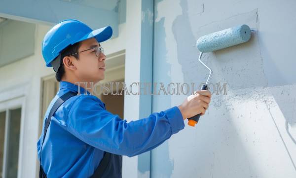 Thợ sơn nhà xã Xuân Thới Thượng cũ giá rẻ 20 phút có mặt