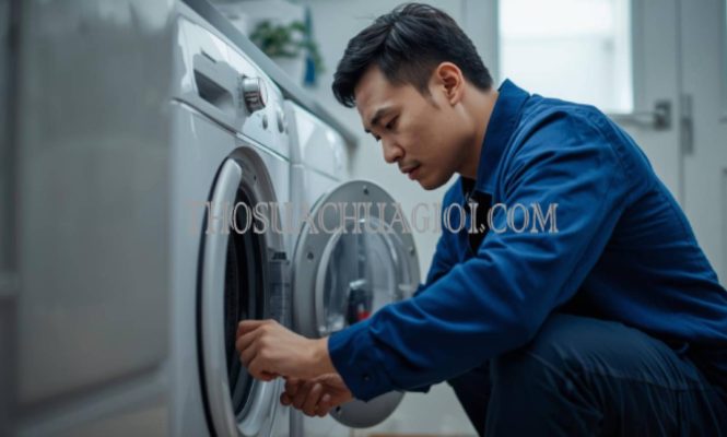 thợ sửa máy giặt chung cư hoàng anh thanh bình giá rẻ