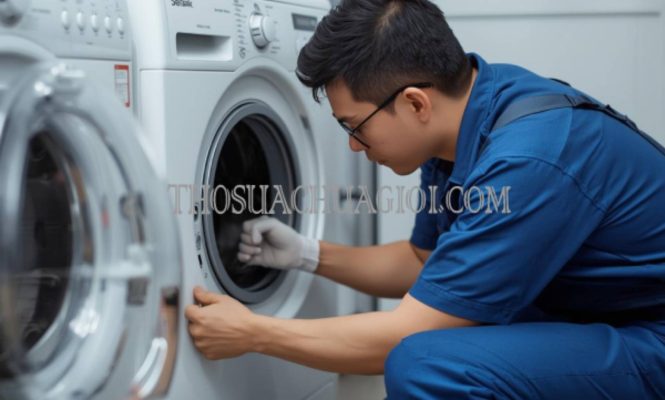 thợ sửa máy giặt tại cái mép