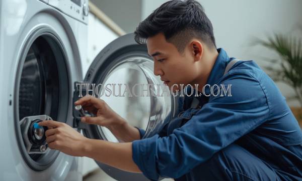 Thợ sửa máy giặt tại chung cư Belleza Apartment uy tín 15 phút đến nơi