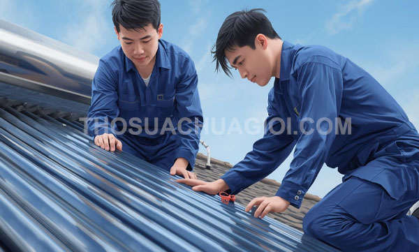 Thợ sửa máy nước nóng năng lượng mặt trời tại xã Phú Hòa Đông