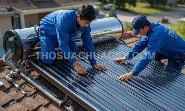 Thợ sửa máy nước nóng năng lượng mặt trời tại xã Bình Chánh