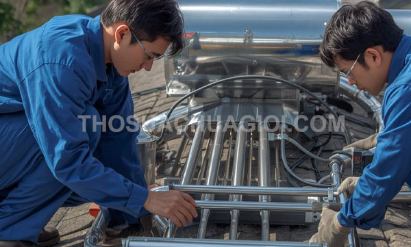 Thợ sửa máy nước nóng năng lượng mặt trời tại xã Hóc Môn