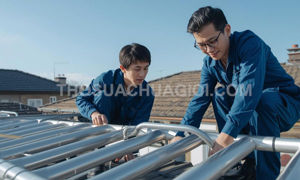 Thợ sửa máy nước nóng năng lượng mặt trời tại xã Vĩnh Lộc
