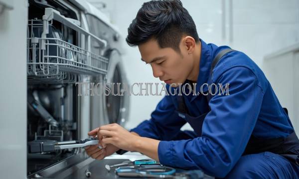 thợ sửa máy rửa chén kcn mỹ xuân