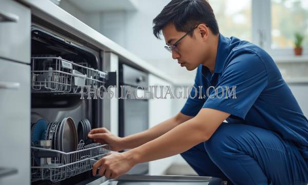 thợ sửa máy rửa chén phường trà câu