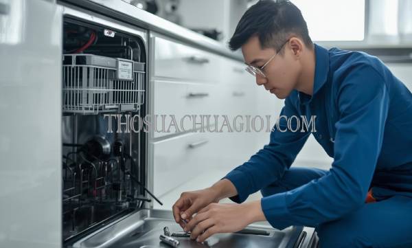 thợ sửa máy rửa chén tại cà mau