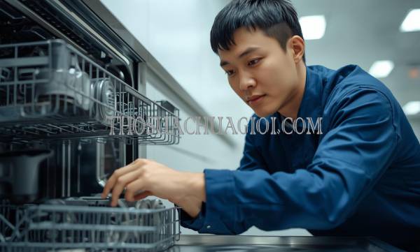 thợ sửa máy rửa chén tại thủ dầu một