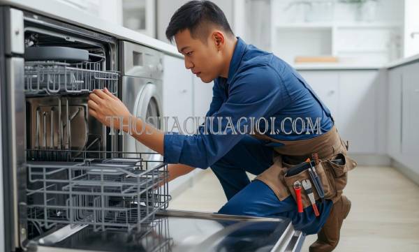 thợ sửa máy rửa chén tại vinh giá rẻ