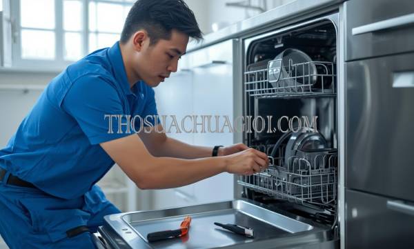 thợ sửa máy rửa chén tại vinh uy tín
