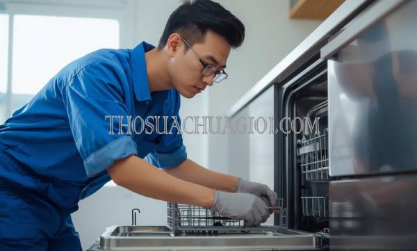 thợ sửa máy rửa chén tại vinh