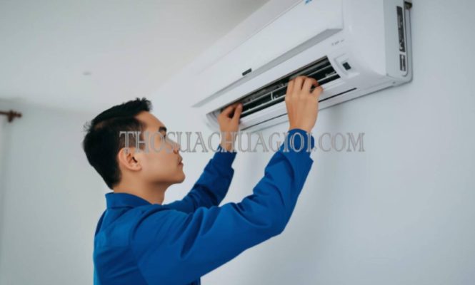 thợ tháo lắp máy lạnh phường long hưng giá rẻ