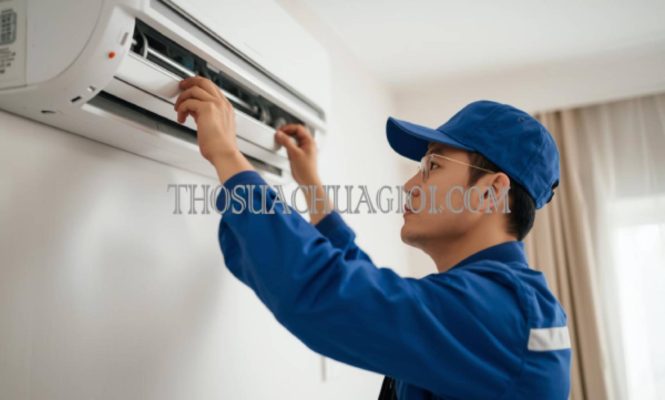thợ tháo lắp máy lạnh tại điện bàn uy tín